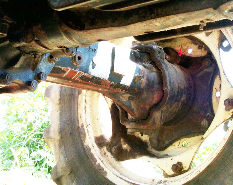 SAME tractor front hub