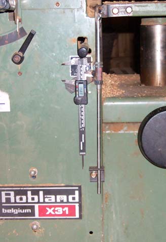 robland x31 thicknesser scale