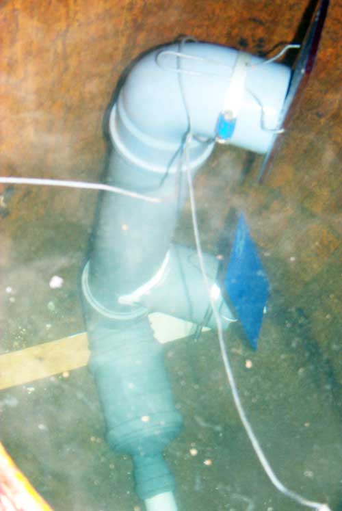 cold water entering a stratifed tank
